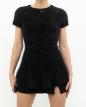 Load image into Gallery viewer, LINE x black angora long top (S, M)