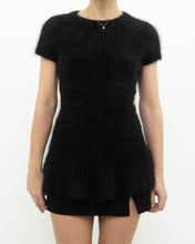 Load image into Gallery viewer, LINE x black angora long top (S, M)