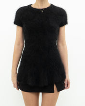 Load image into Gallery viewer, LINE x black angora long top (S, M)