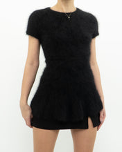 Load image into Gallery viewer, LINE x black angora long top (S, M)