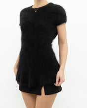 Load image into Gallery viewer, LINE x black angora long top (S, M)