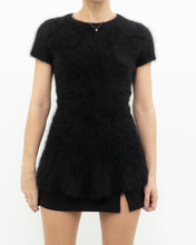 Load image into Gallery viewer, LINE x black angora long top (S, M)