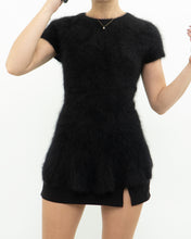 Load image into Gallery viewer, LINE x black angora long top (S, M)