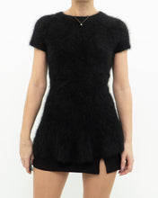 Load image into Gallery viewer, LINE x black angora long top (S, M)