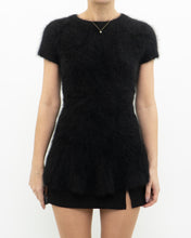 Load image into Gallery viewer, LINE x black angora long top (S, M)