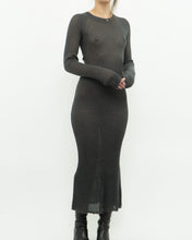 Load image into Gallery viewer, Modern x DAILY PRACTICE Grey Shimmer Ribbed Knit Dress (S, M)