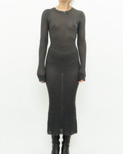 Load image into Gallery viewer, Modern x DAILY PRACTICE Grey Shimmer Ribbed Knit Dress (S, M)