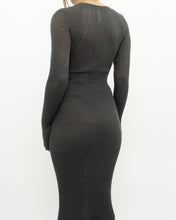 Load image into Gallery viewer, Modern x DAILY PRACTICE Grey Shimmer Ribbed Knit Dress (S, M)