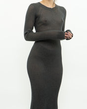 Load image into Gallery viewer, Modern x DAILY PRACTICE Grey Shimmer Ribbed Knit Dress (S, M)