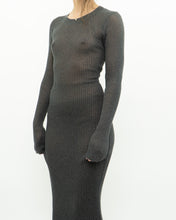 Load image into Gallery viewer, Modern x DAILY PRACTICE Grey Shimmer Ribbed Knit Dress (S, M)