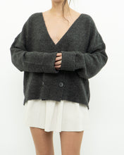 Load image into Gallery viewer, Modern x PIECES Alpaca-blend Grey Knit Cardigan (S-XL)