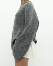 Load image into Gallery viewer, LINDEX x Heathered Grey Wool, Mohair Knit Sweater (XS-L)