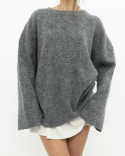 Load image into Gallery viewer, LINDEX x Heathered Grey Wool, Mohair Knit Sweater (XS-L)