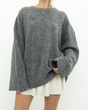 Load image into Gallery viewer, LINDEX x Heathered Grey Wool, Mohair Knit Sweater (XS-L)