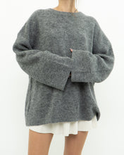 Load image into Gallery viewer, LINDEX x Heathered Grey Wool, Mohair Knit Sweater (XS-L)