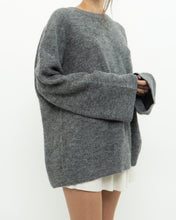 Load image into Gallery viewer, LINDEX x Heathered Grey Wool, Mohair Knit Sweater (XS-L)