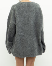 Load image into Gallery viewer, LINDEX x Heathered Grey Wool, Mohair Knit Sweater (XS-L)