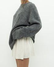 Load image into Gallery viewer, LINDEX x Heathered Grey Wool, Mohair Knit Sweater (XS-L)