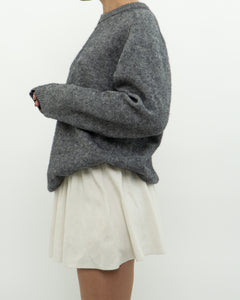 Modern x Grey Wool Soft Oversized Knit Sweater (XS-L)