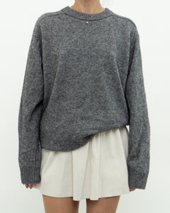 Modern x Grey Wool Soft Oversized Knit Sweater (XS-L)