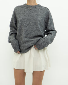 Modern x Grey Wool Soft Oversized Knit Sweater (XS-L)