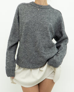 Modern x Grey Wool Soft Oversized Knit Sweater (XS-L)