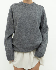 Modern x Grey Wool Soft Oversized Knit Sweater (XS-L)