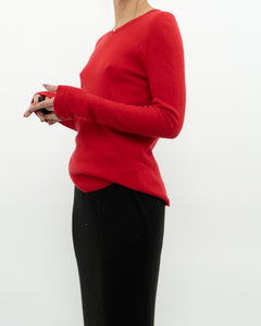 TAHARI x Red Pure Cashmere Sweater (XS-L)