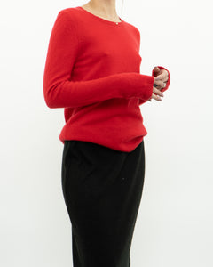 TAHARI x Red Pure Cashmere Sweater (XS-L)