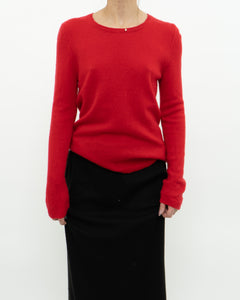 TAHARI x Red Pure Cashmere Sweater (XS-L)