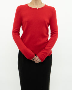 TAHARI x Red Pure Cashmere Sweater (XS-L)