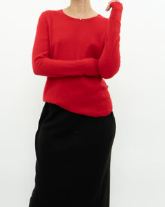 TAHARI x Red Pure Cashmere Sweater (XS-L)