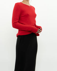 TAHARI x Red Pure Cashmere Sweater (XS-L)