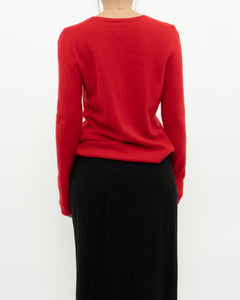 TAHARI x Red Pure Cashmere Sweater (XS-L)