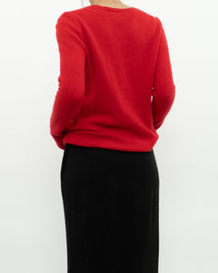 TAHARI x Red Pure Cashmere Sweater (XS-L)