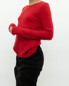 TAHARI x Red Pure Cashmere Sweater (XS-L)