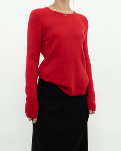 TAHARI x Red Pure Cashmere Sweater (XS-L)