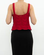 Load image into Gallery viewer, Modern x Red Knit Crop Tank (S)