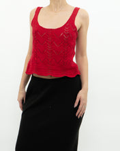 Load image into Gallery viewer, Modern x Red Knit Crop Tank (S)