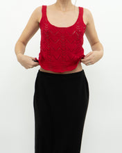 Load image into Gallery viewer, Modern x Red Knit Crop Tank (S)