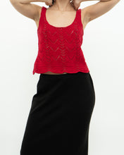 Load image into Gallery viewer, Modern x Red Knit Crop Tank (S)