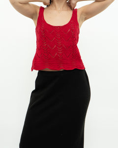 Modern x Red Knit Crop Tank (S)