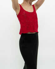 Load image into Gallery viewer, Modern x Red Knit Crop Tank (S)