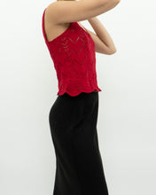 Load image into Gallery viewer, Modern x Red Knit Crop Tank (S)