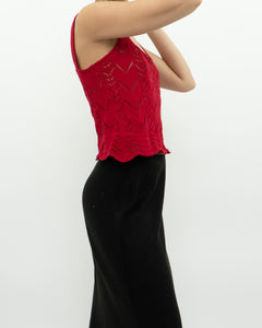 Modern x Red Knit Crop Tank (S)