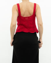 Load image into Gallery viewer, Modern x Red Knit Crop Tank (S)