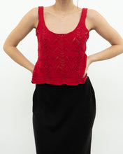 Load image into Gallery viewer, Modern x Red Knit Crop Tank (S)