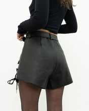 Load image into Gallery viewer, SELF PORTRAIT x Black Faux Leather Booty Shorts (XS, S)