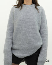 Load image into Gallery viewer, REISS x Grey, Blue Soft Wool-Blend Knit Sweater (S-L)