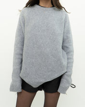 Load image into Gallery viewer, REISS x Grey, Blue Soft Wool-Blend Knit Sweater (S-L)